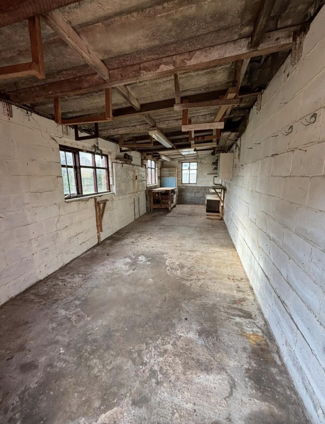 Garage cleared out and left tidy after a full clear-out